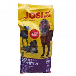 Josera JosiDog Adult Sensitive 13kg +2kg DĀVANĀ!